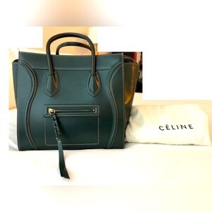 CELINE Phantom *RARE* Color “Amazone” EXCELLENT CONDITION with Tags and Dust Bag